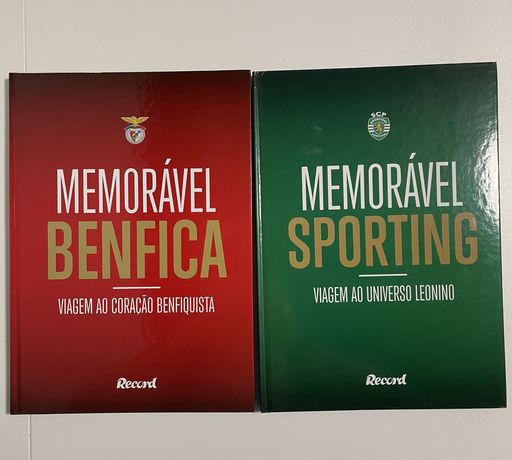 Livros Memorável Sporting e Benfica - SCP e SLB