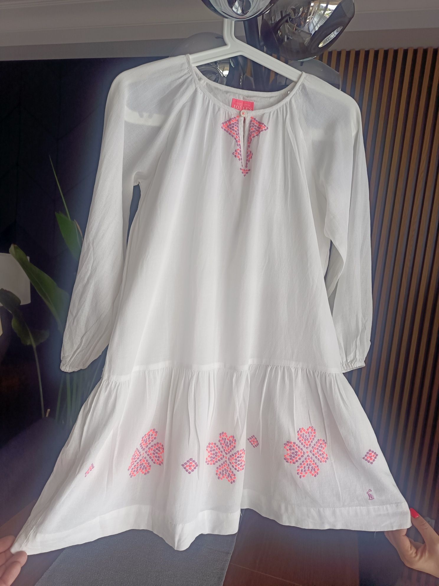 Biała Sukienka dla dziewczynki komunia, chrzest, ślub, wesele