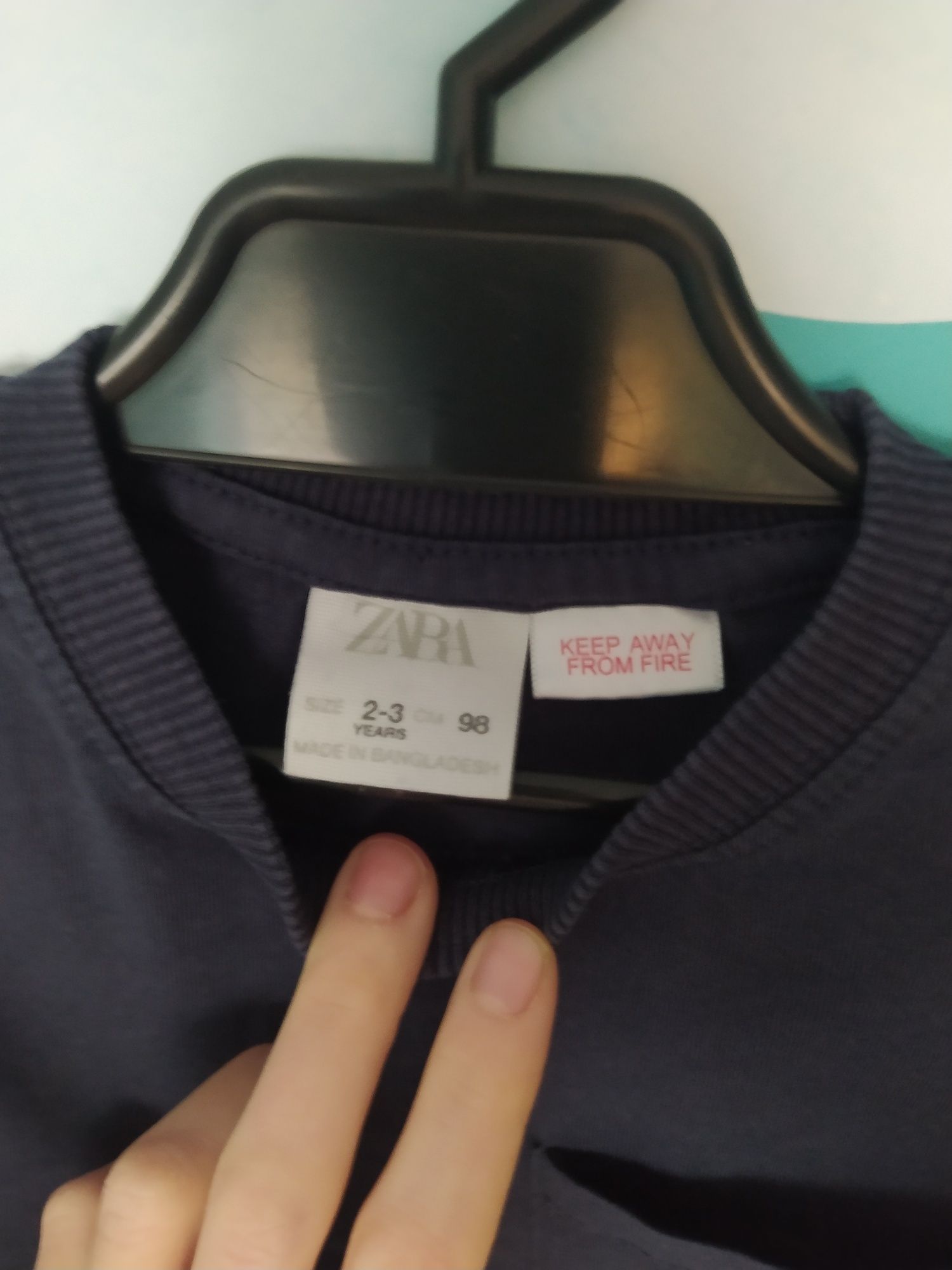 Bluzka  ZARA koszulka z długim rekawem tshirt długi rękaw 92 - 98