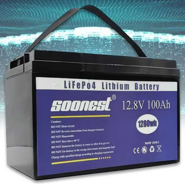Акумулятор літієва батарея LiFePO4 на 12,8V 100А - 200A 128Wh 2560Wh
