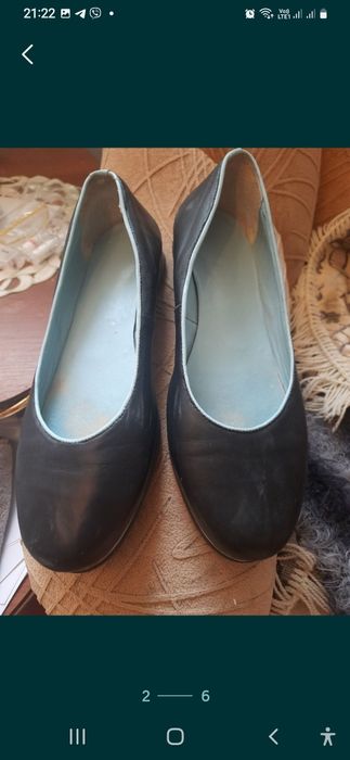 Шкіряні туфлі 42 р балетки