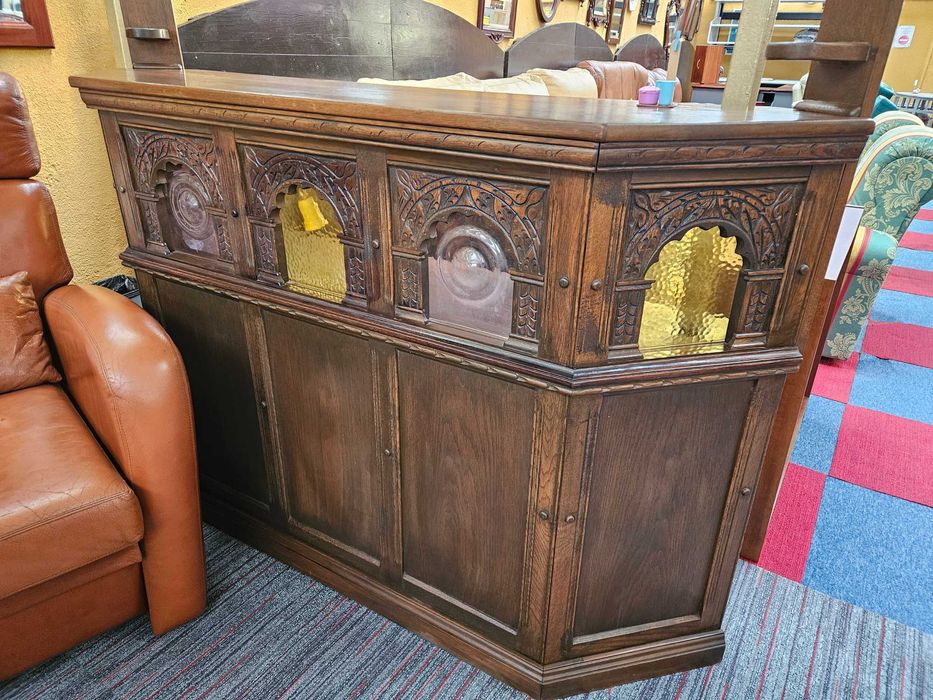 Móvel bar em madeira maciça - óptimo estado geral