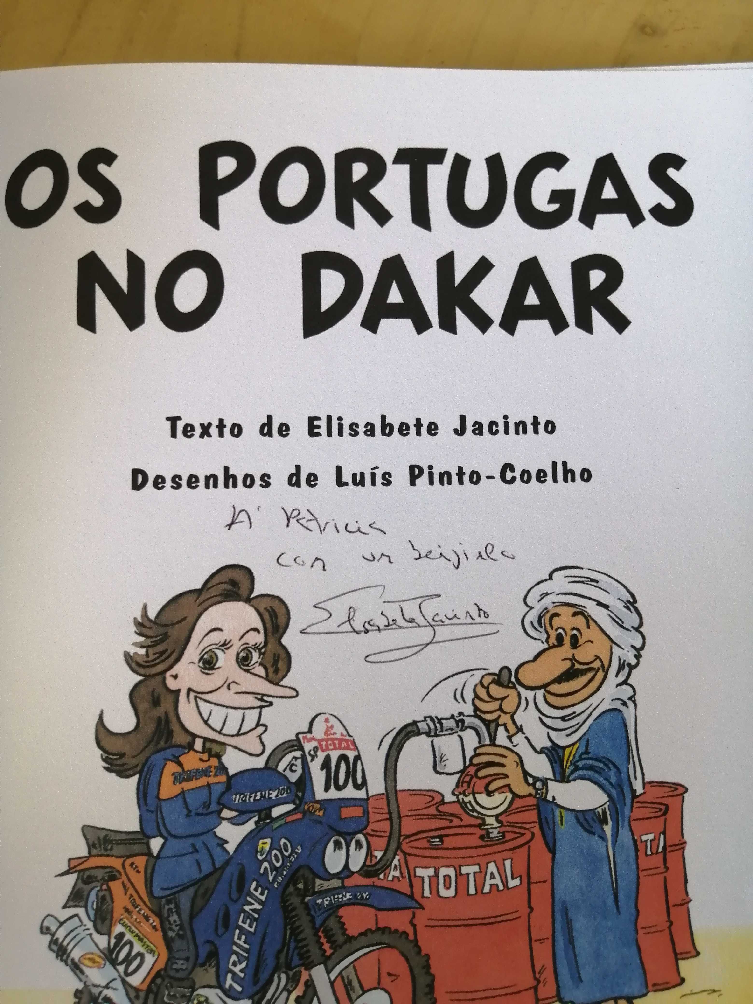 Livro banda desenhada Autografado por Elisabete Jacinto (Paris-Dakar)