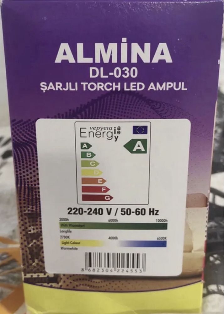 Лампа аварійна світодіодна акамуляторна для дому та кемпінгу.