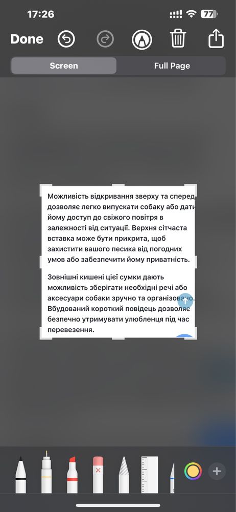Сумка-переноска для дрібних собак.
