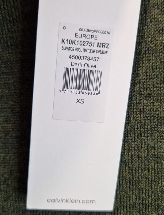 Golf CALVIN KLEIN Superior Wool XS