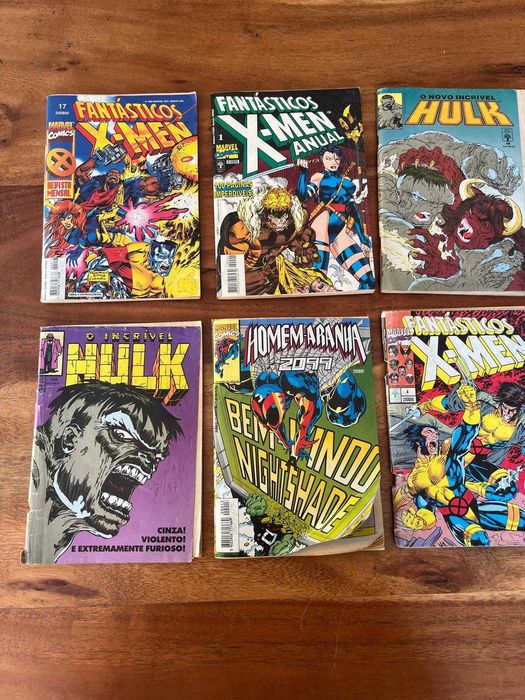 Livros de Banda Desenhada (X-MEN, HOMEM ARANHA, HULK, DISNEY)