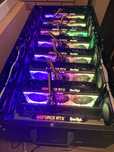 Майнінг ферма на 8 відеокарт Gefoce RTX GameRock 3070ti