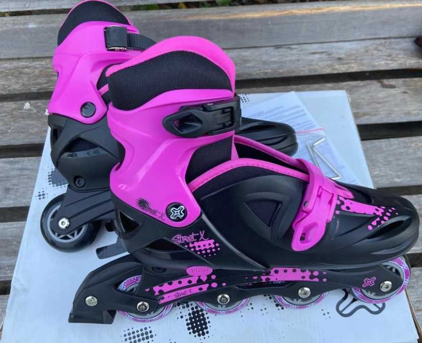 Patins em Linha StreetX - Usados 1x | Com Caixa, Manual e Acessórios