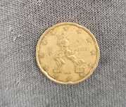 20 euro cents M.A.C. não MAC. Itália 2002 com defeitos.