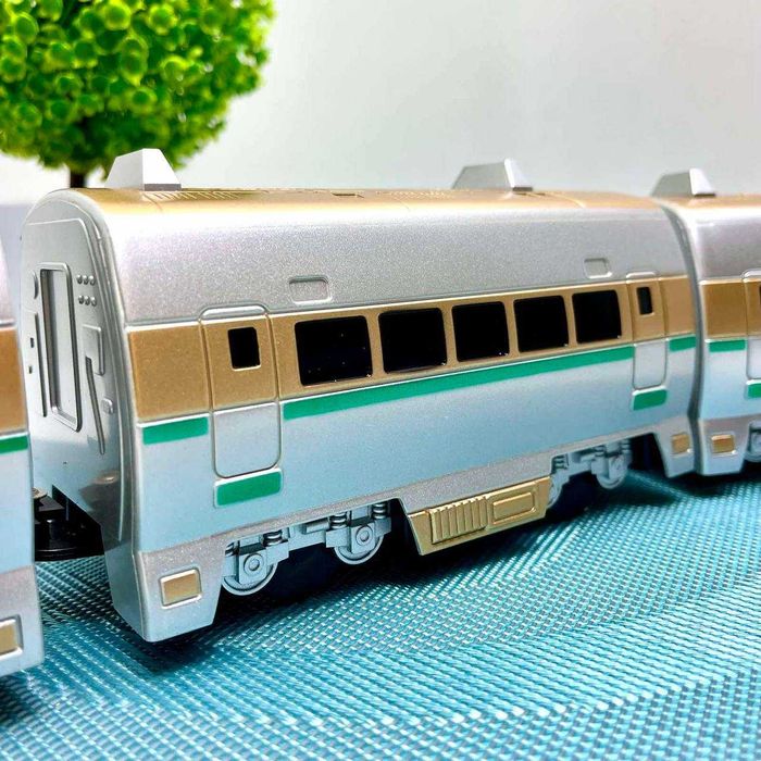 Поїзд поезд электричка  швидкісний зі звуком 70см Сірий (M 0335 U/R)