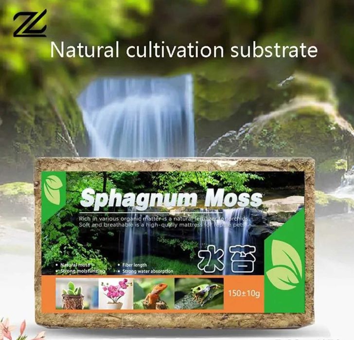 Ukorzeniacz Mech Torfowiec Sphagnum Moss 150g 12L Kwiaty Storczyk Gad