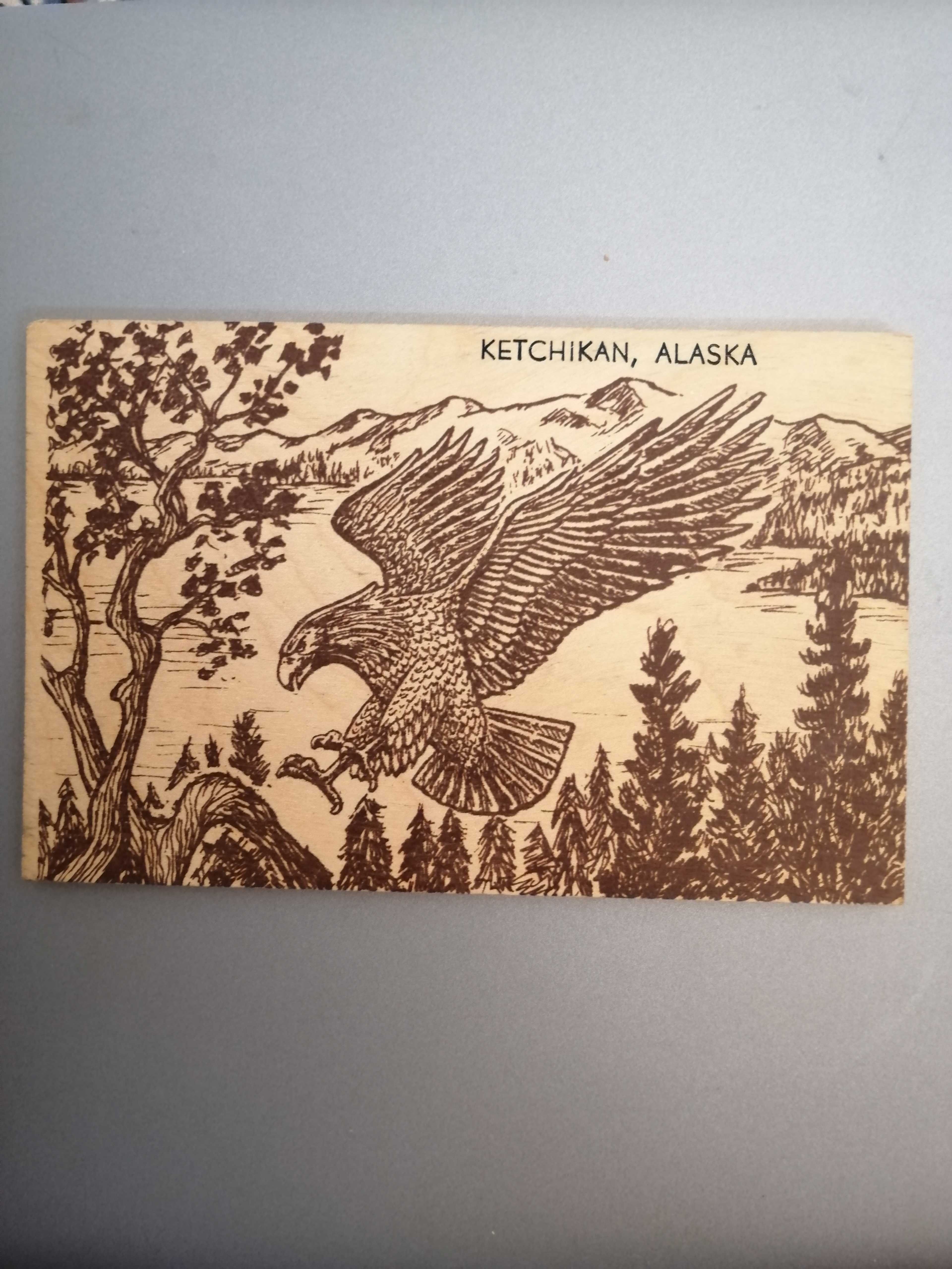 Wood postcard alaska