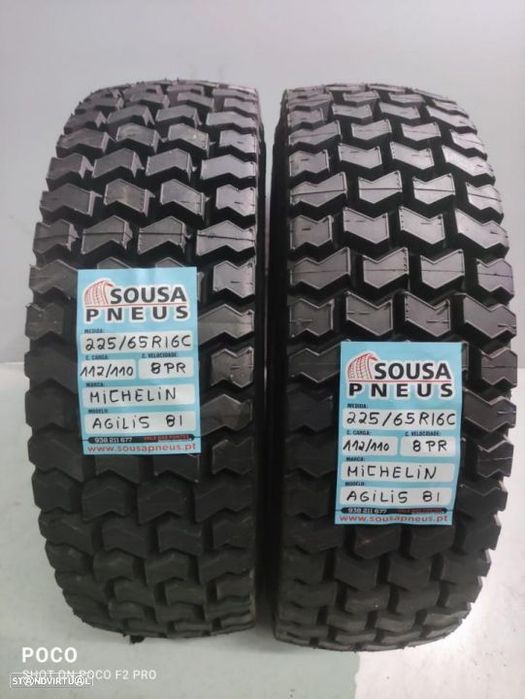 2 pneus michelin 225-65r16 c - oferta dos portes 130 EUROS