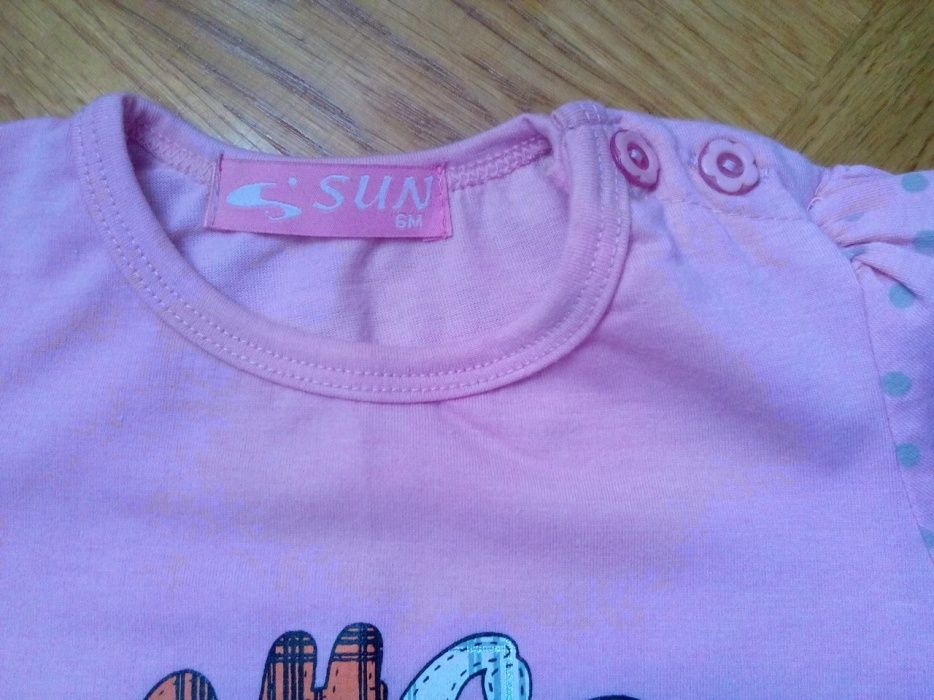 Nowa bluzka bluzeczka dla dziewczynki r.74 różowa