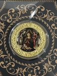 Срібна монета Мадонна з немовлям і двома ангелами Ave Maria, Камерун