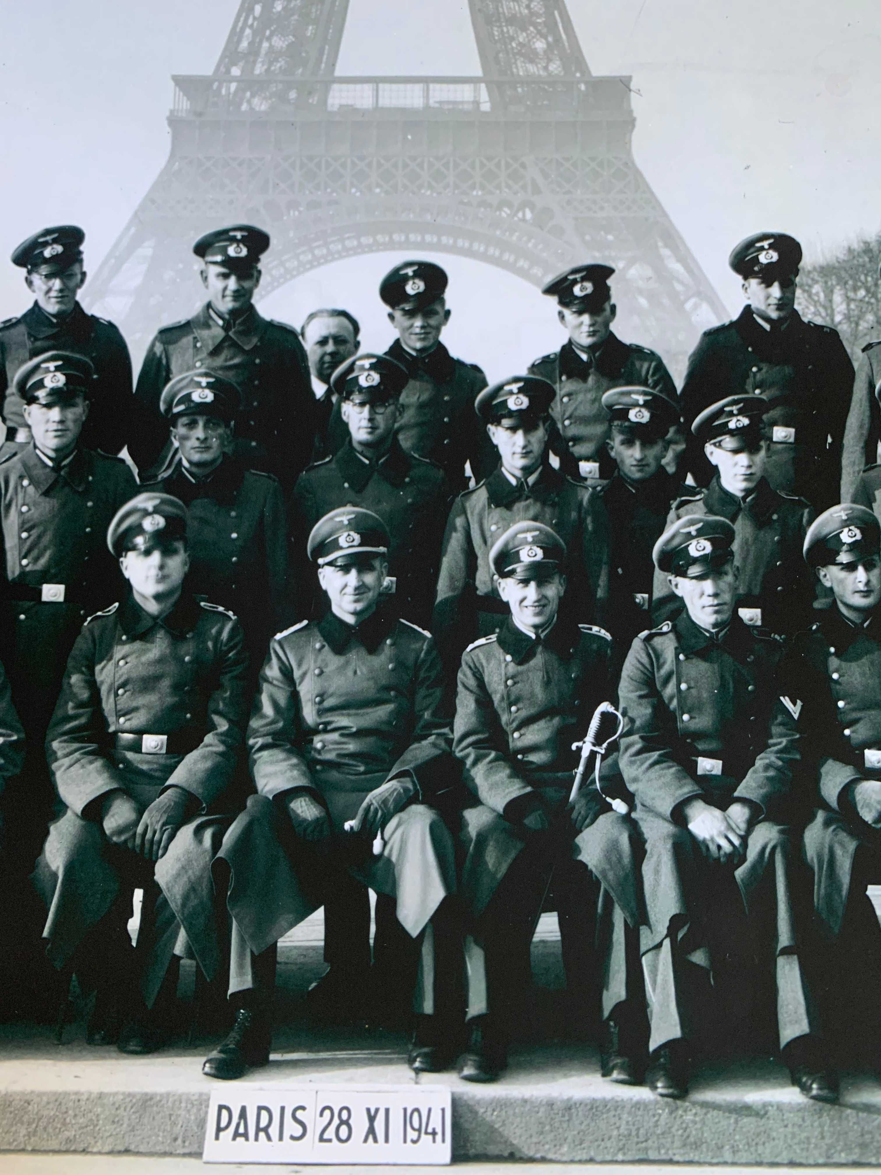 II Wojna Światowa, Paryż 28 XI 1941 , wydruk zdjęcia , duży format