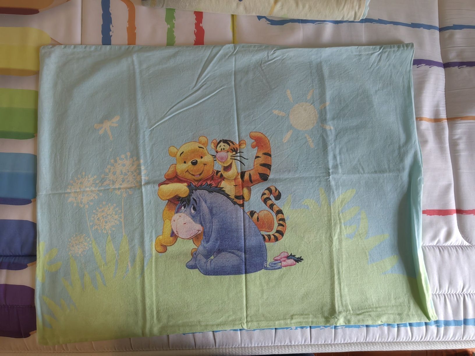 Capa edredão Winnie the Pooh, 145x210, algodão, criança
