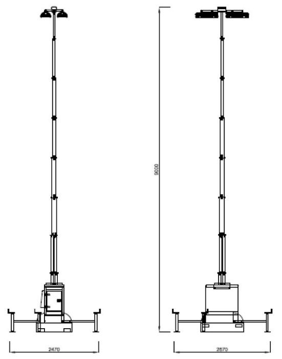 Оренда освітлювальної вежі FERBO towerLight CUBE (світло, освітлення)