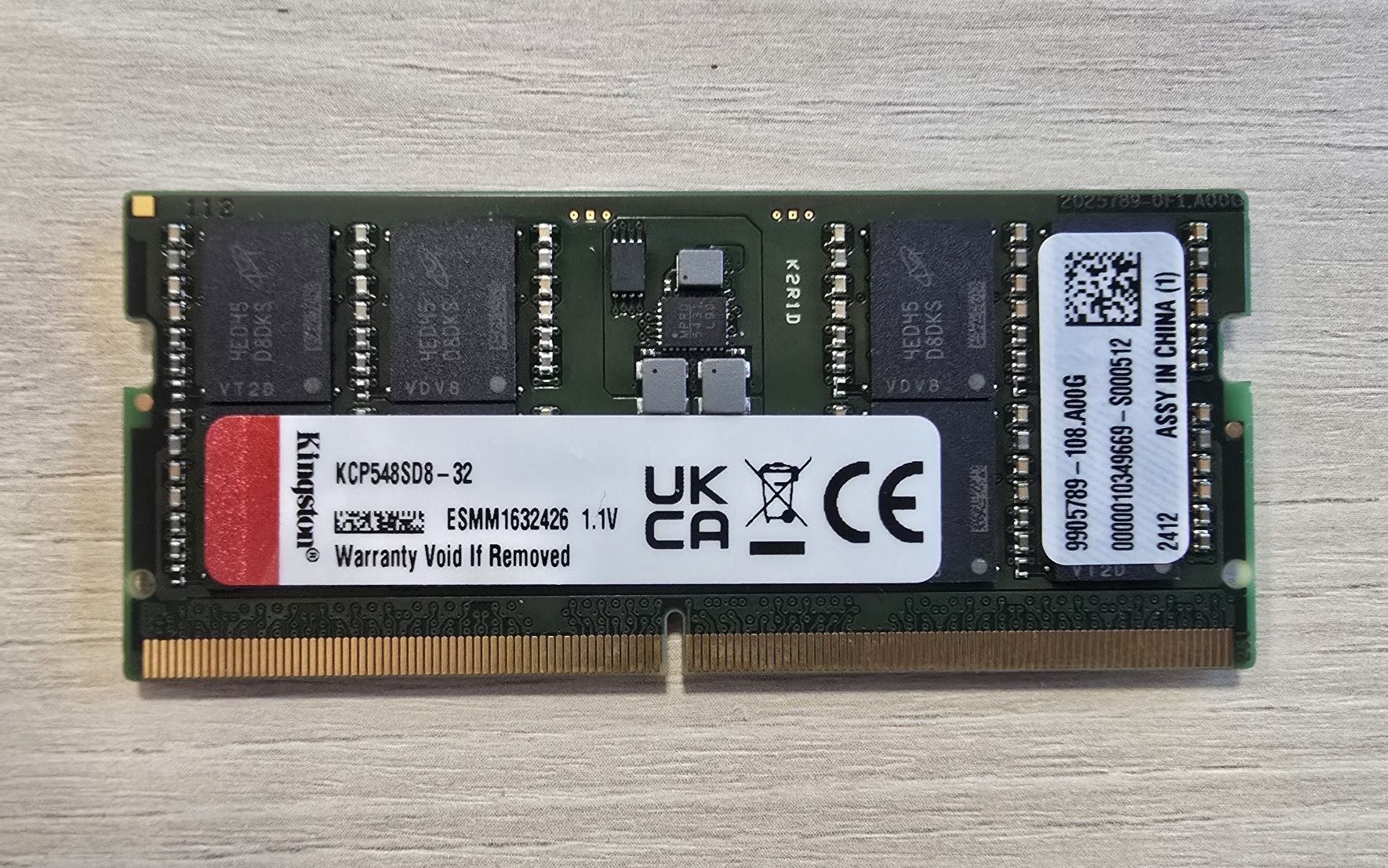 Memoria RAM DDR5 Kingston 32GB