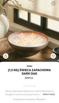 Świeca zapachowa DARK Oak Zara Home