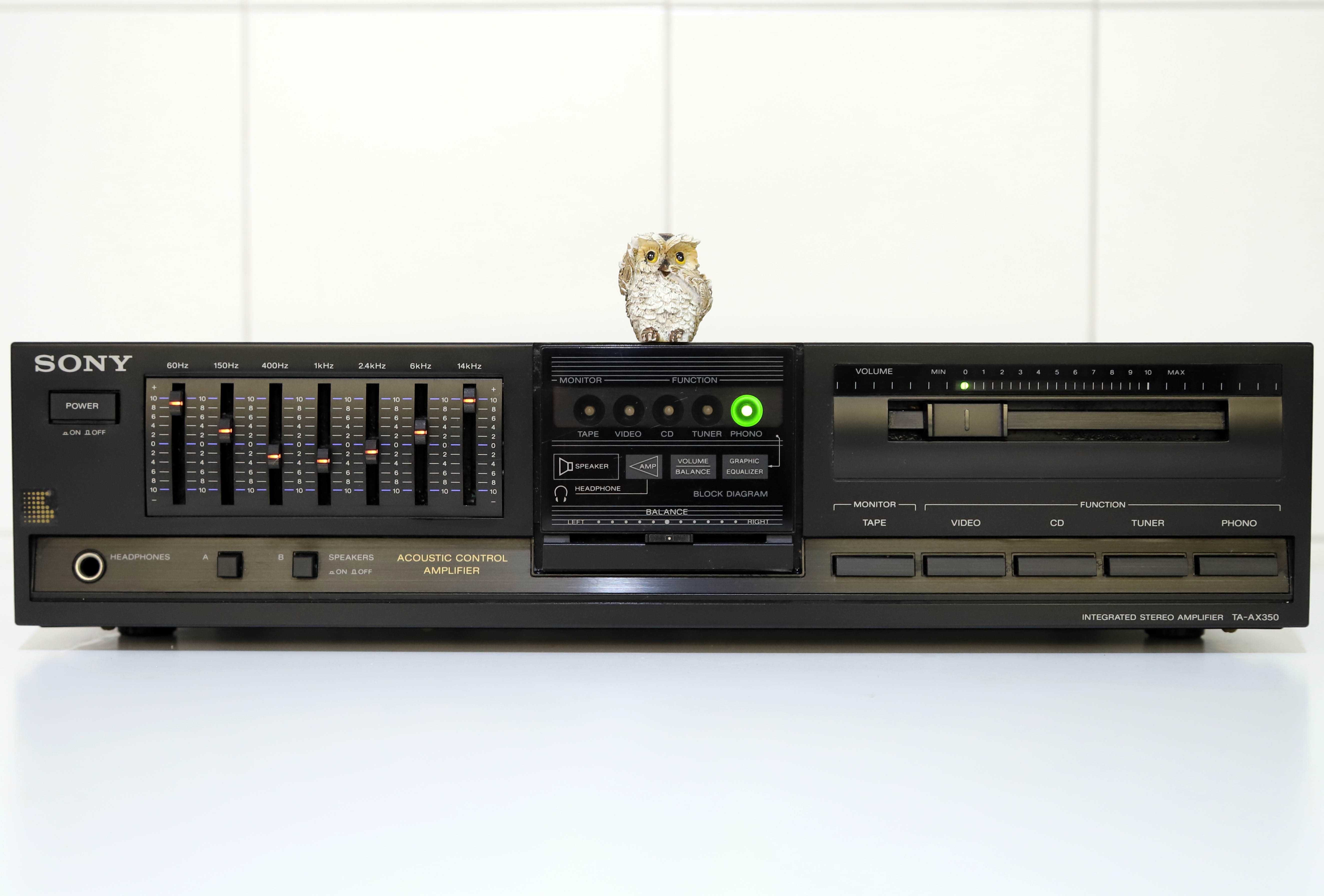Sony TA-AX350 amplificador com equalizador 50 Watts