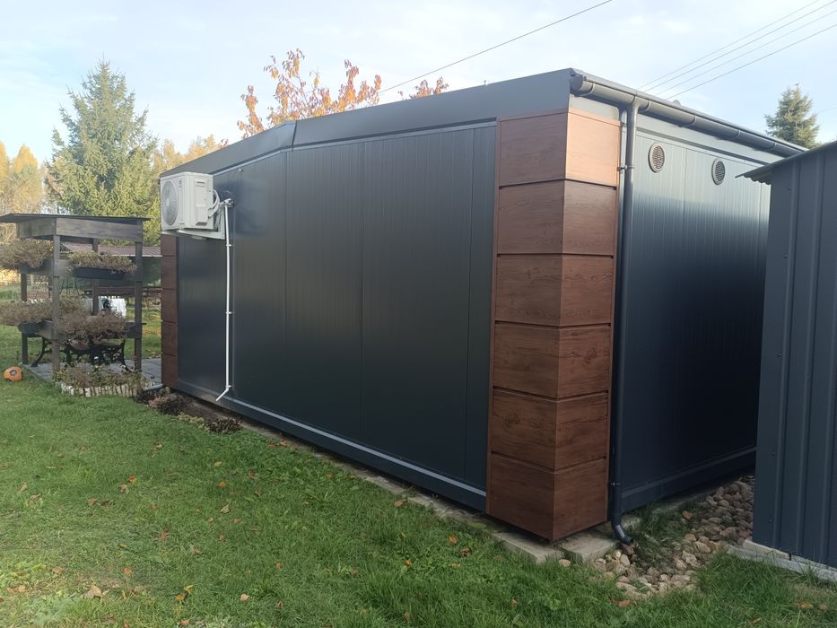 Dom modułowy całoroczny 36 m2 na zgłoszenie bez pozwolenia.