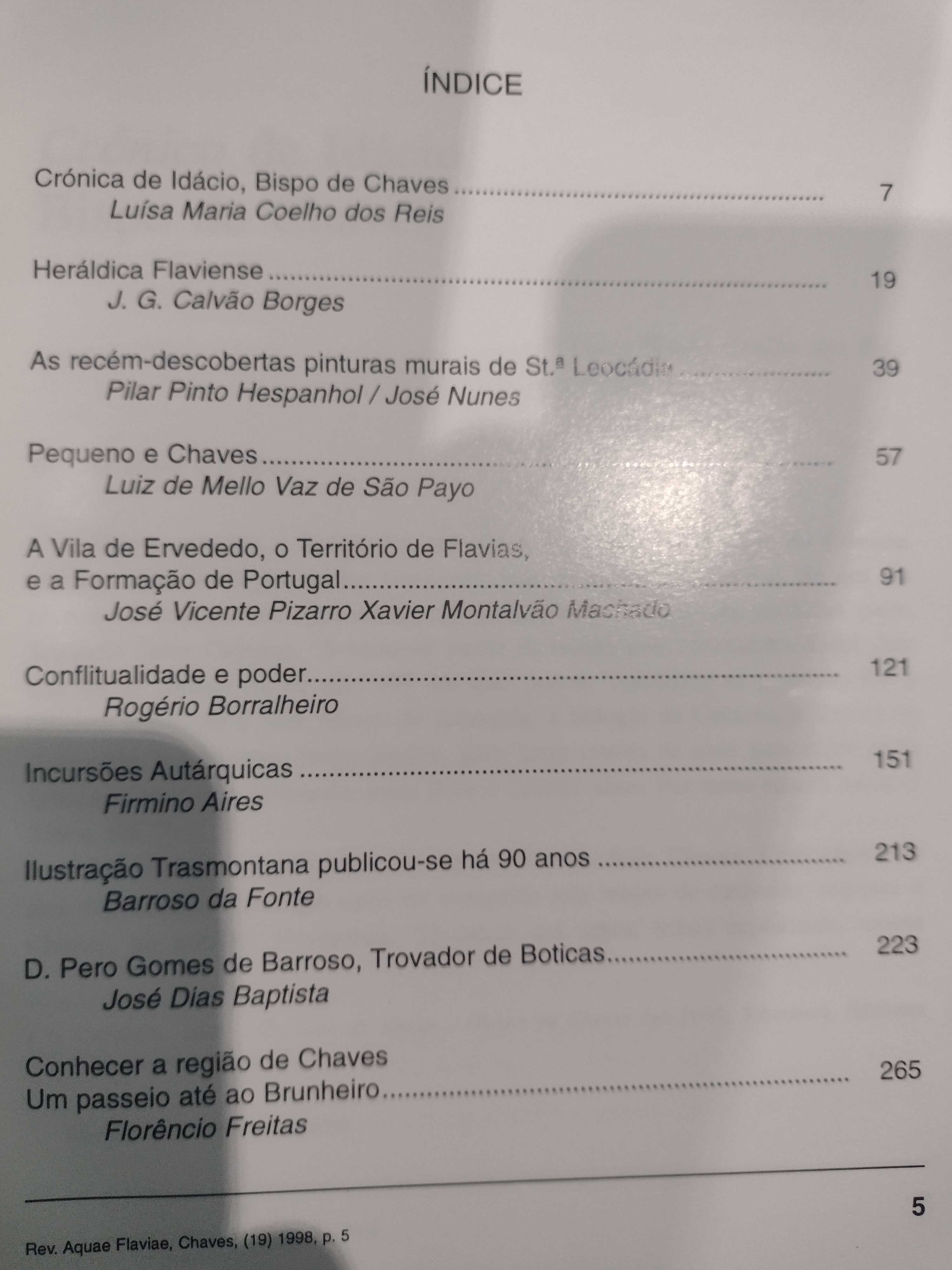 Revista Aqvae Flaviae - Nº 19 Junho de 1998