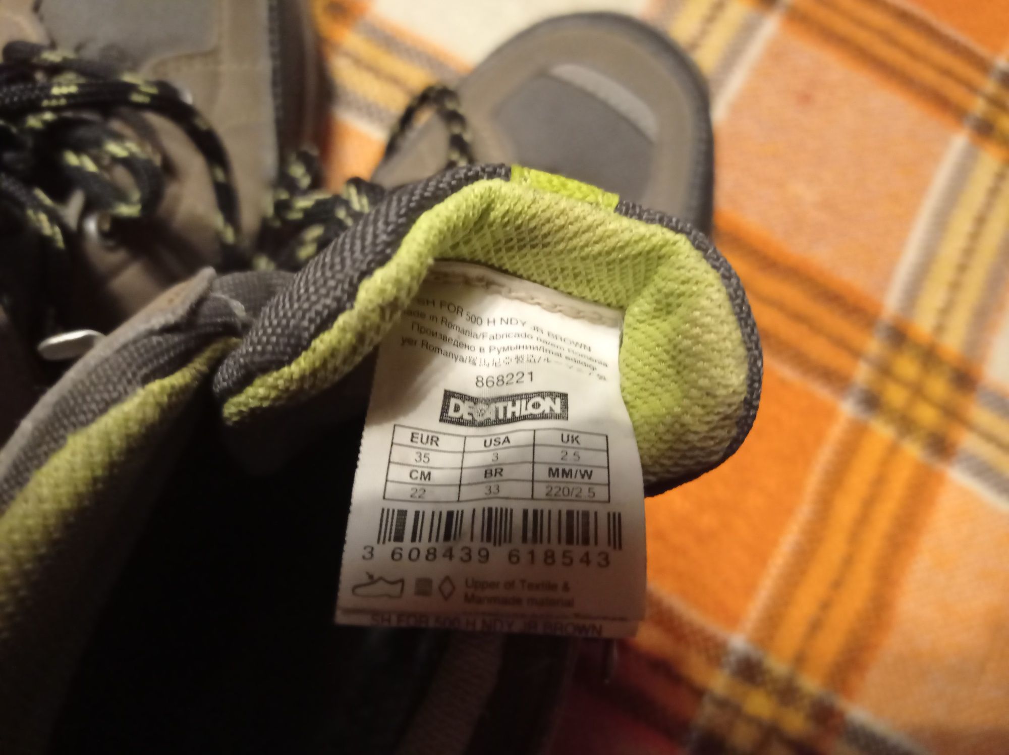 Trapery Decathlon r.35 buty turystyczne na jesień