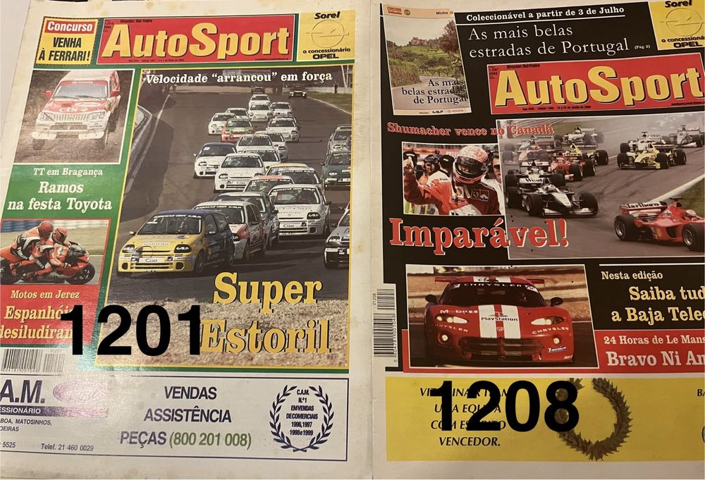 Vendo jornais AutoSport - ano 2000