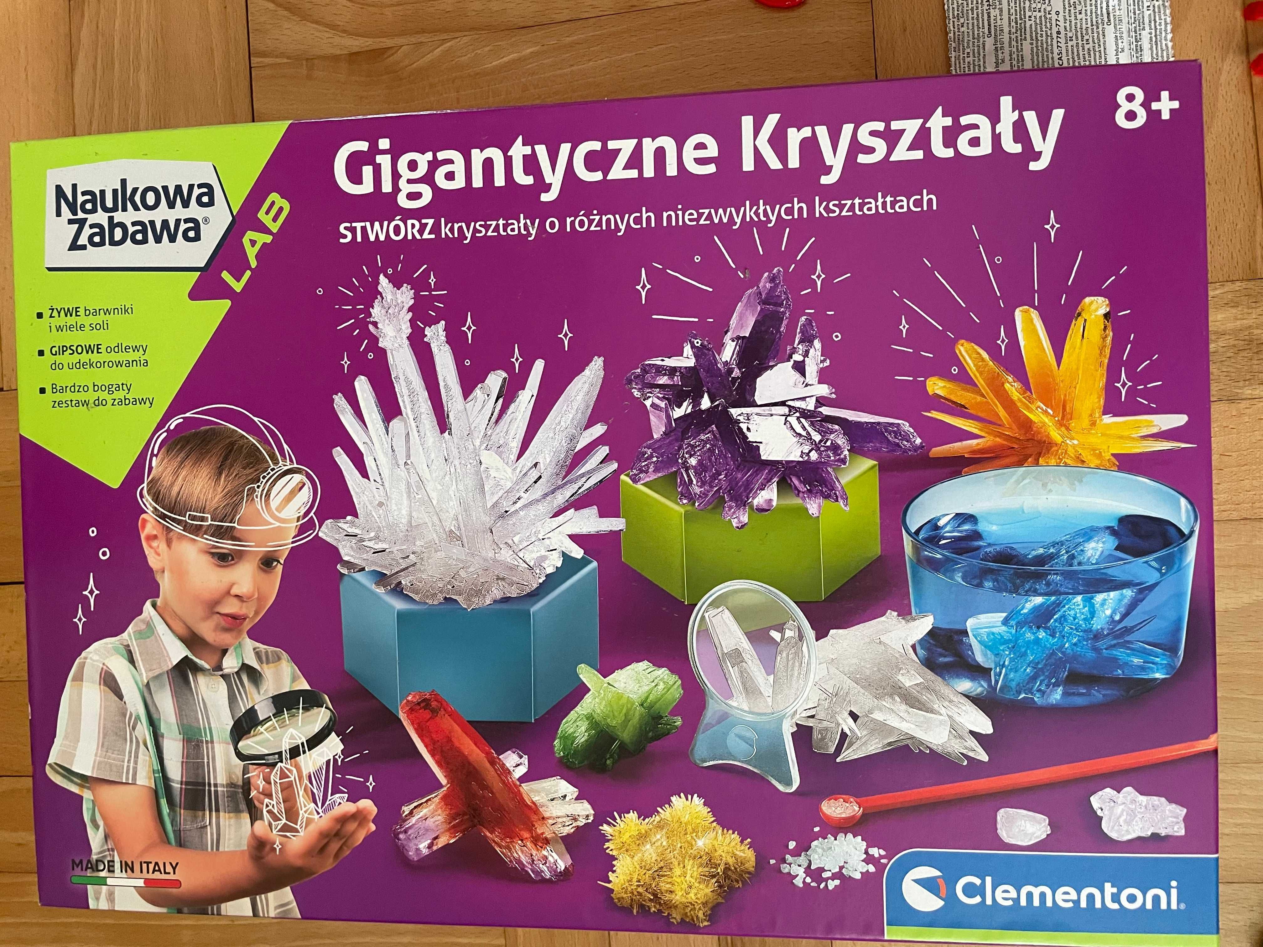 Gigantyczne kryształy Zabawka edukacyjna doświadczenia Clementoni