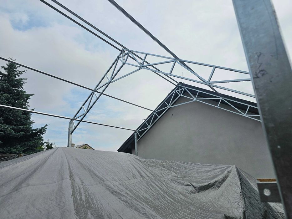 Garaż blaszany hala magazyn  wiata 6mx9m 4,5 m wysokości