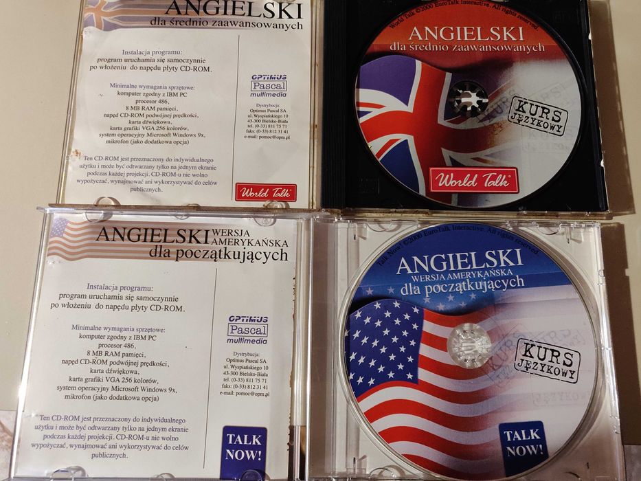 2 Płyty cd do nauki języka angielskiego