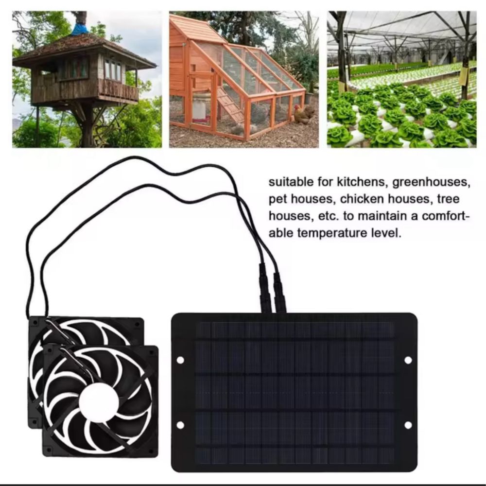 Ventilador cooler energia solar