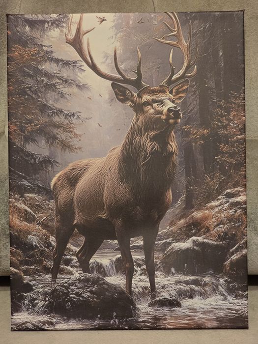 Obraz na płótnie 30x40cm na prezent dla myśliwego. Na prezent. Nowy.