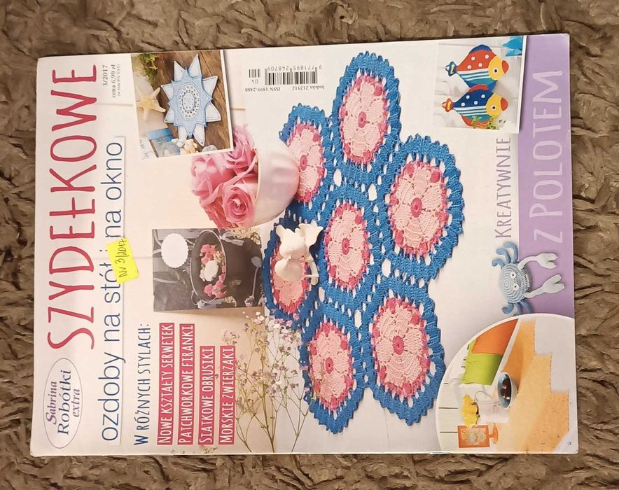 Szydełkowe ozdoby na stół i okno - Sabrina nr 3/2017