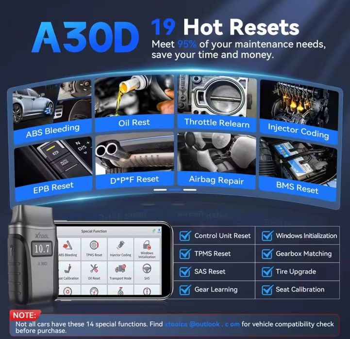 Xtool A30D + 19 funkcji specjalnych Bezpłatna aktualizacja j.POLSKI