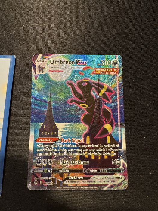 Karta pokémon kolecjonerska umbreon evolving skies