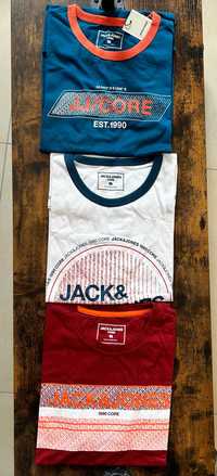 Koszulki męskie Jack & Jones r.L- trzy sztuki 120zł