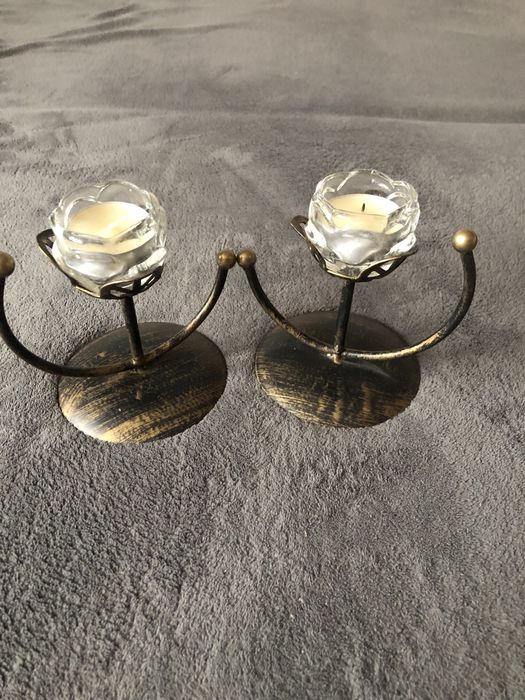 Świeczniki miedziane