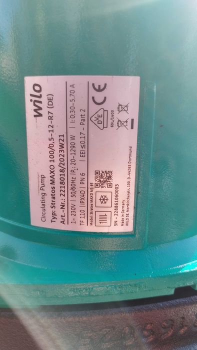 Pompa przemysłowa obiegowa Wilo Stratos MAXO 100/0,5-12-R7 PN6 230V