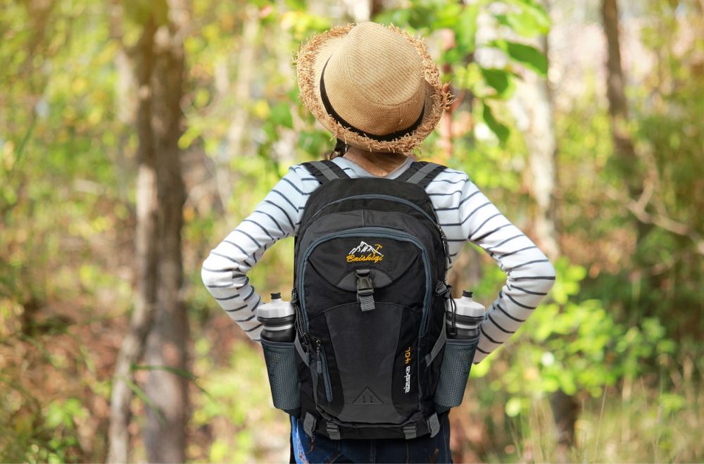 Plecak Turystyczny Górski Trekkingowy 40L Czarny Mocny Męski Damski