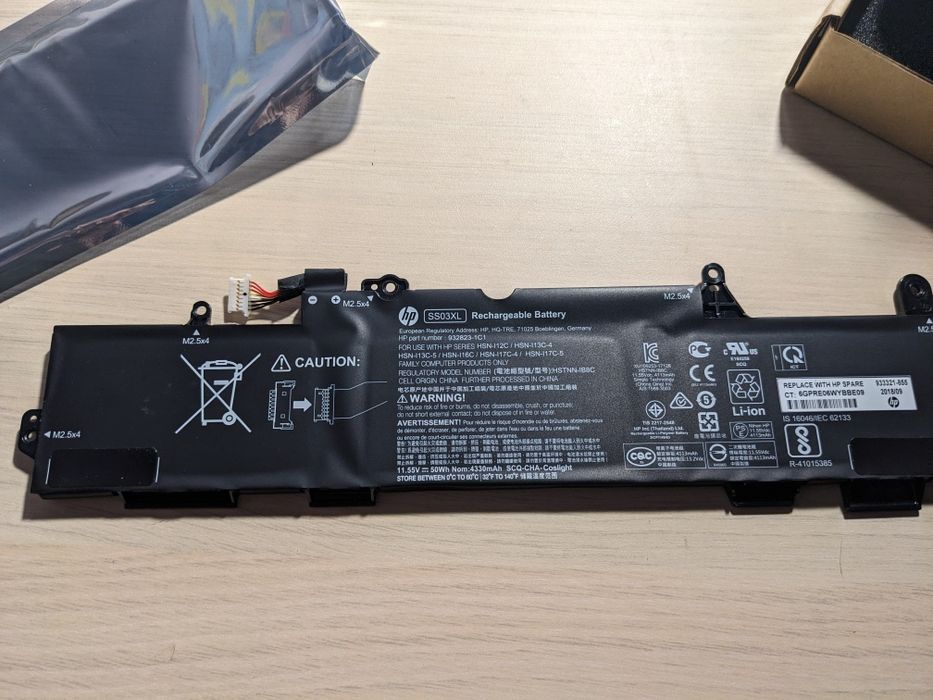 Батарея SS03XL  30% для hp 840 g5,g6,mt44,745