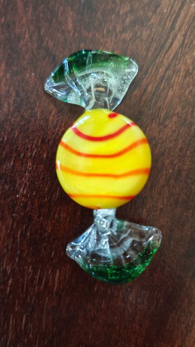 Rebuçados decorativos em vidro artístico – conjunto colorido