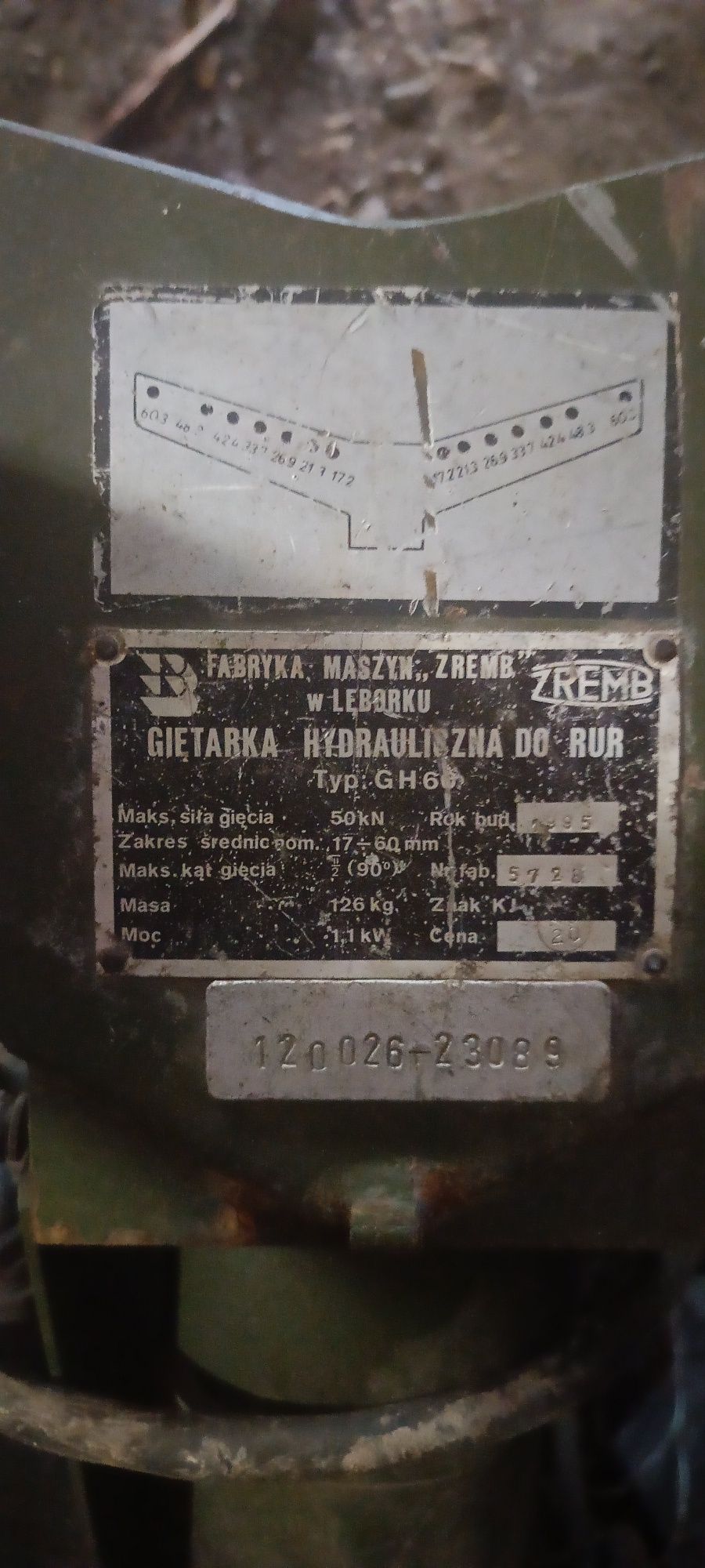 Gientarka hydrauliczna do rur