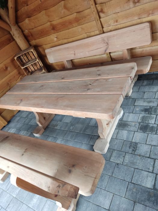 Zestaw Mebli ogrodowych masywne 7cm deska