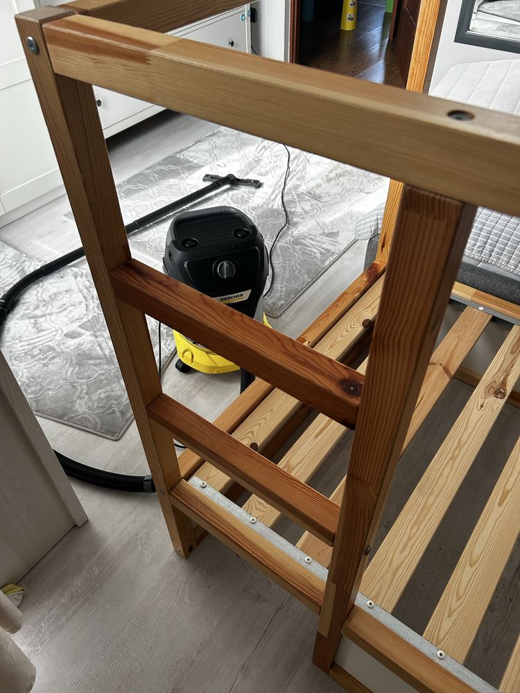 Dwustronne łóżko Ikea Kura +baldachim kosmos