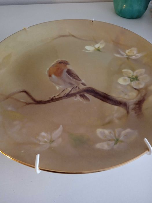 Unikat talerz porcelanowy Country Artists by Dean Kebdrick Birds ptak