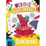 AKSJOMAT SUKIENKI wesołe kolorowanki 4+