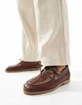 Asos Design 44,5 Brązowe Skórzane Półbuty Tan H17798